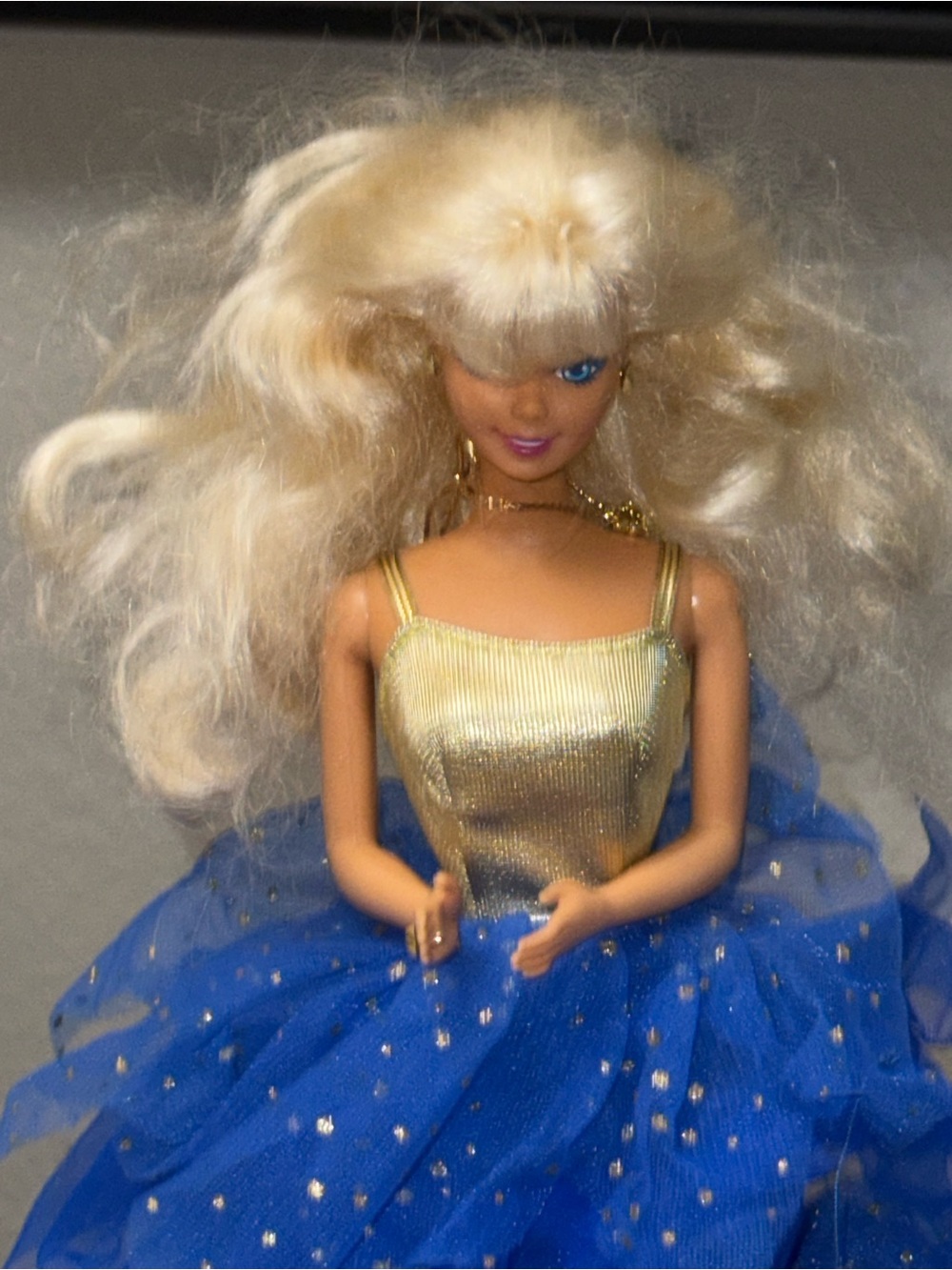 Barbie Mattel 1991 Blue Rhapsody special edition doll & dress blue
